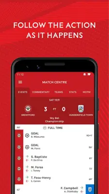 Brentford Football Club android App screenshot 2