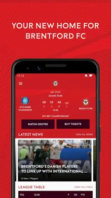 Brentford Football Club android App screenshot 3